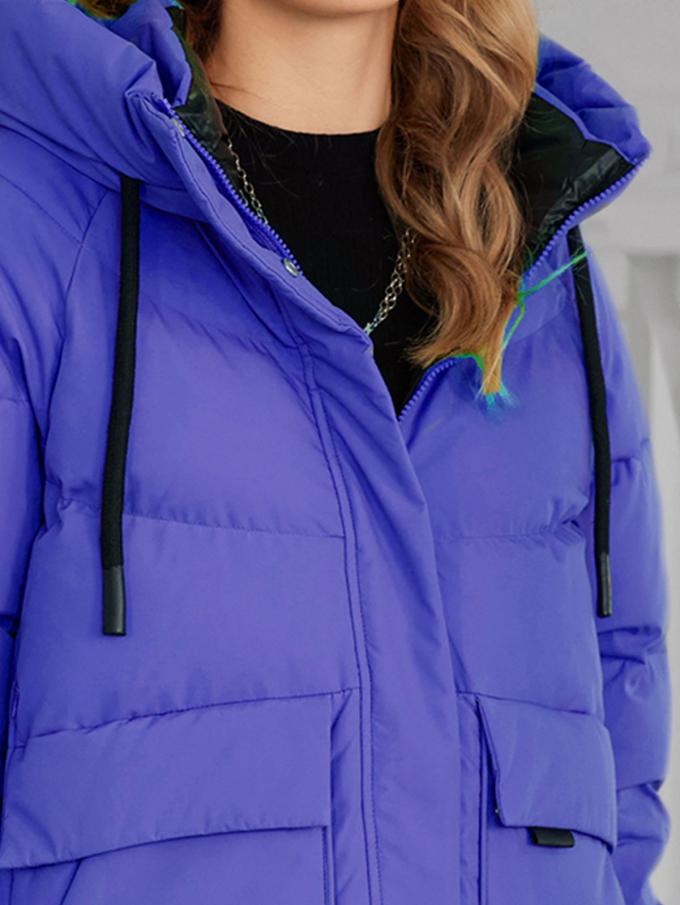 Stand-up Collar & Hood Mid-length Cotton/Down Jacket - Warmth Meets Fashion，classic woman coat，middle length，bright colour