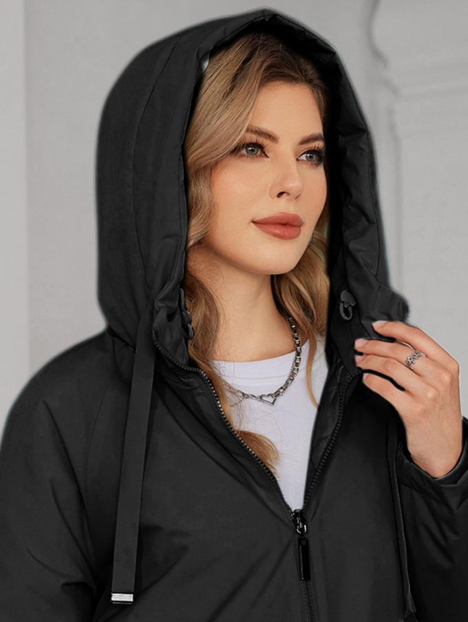 Reversible Mid Length Thin Cotton Jacket With Moderate Style，inside out coat，mid-length lightweight padded coat，for big sizes