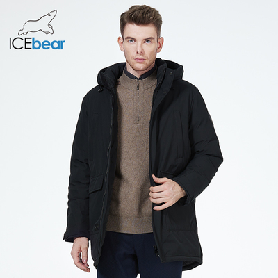 Buy Convenient Mens Parka Jacket Size L To 4XL Bio Down Jacket With Many Pockets online manufacture