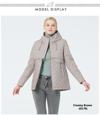 Buy Light Yellow Woman Sping Autumn Coat Undetachable Man Sping Autumn Coat With Zipper Closure online manufacture