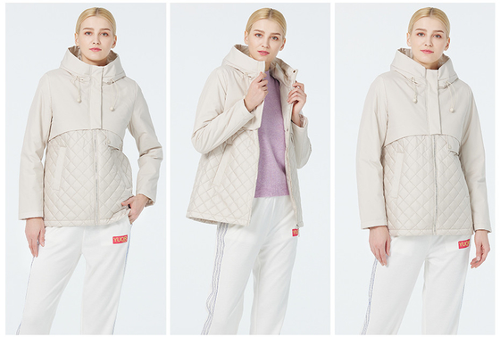 Buy White Women Autumn Coat Standard Size 42 - Size 45 Ladies Spring Coats online manufacture