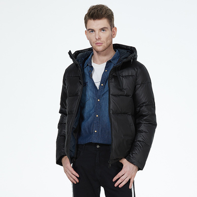 Buy Windproof Oil Proof Man Winter Coat Dark Eco Feather Down Jacket Men online manufacture
