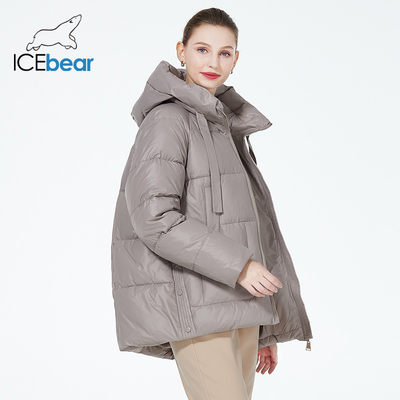 comprare Spaziosa donna confortevole cappotto invernale di mezza età giacca con tasche scure. online manufacture