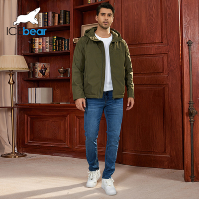 comprare Breve elegante scelta Autunno Primavera Affari Casual Cappucciato Giacca di cotone Per Uomini online manufacture