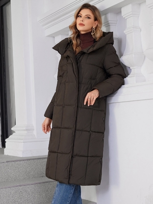 Buy Self Heating Lining Long Winter Jacket Women In Loose Style For Extreme Cold Conditions online manufacture