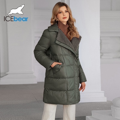 comprar Protección a prueba de viento Tipo de patrón sólido chaqueta de piel de zorro real con varios bolsillos online manufacture