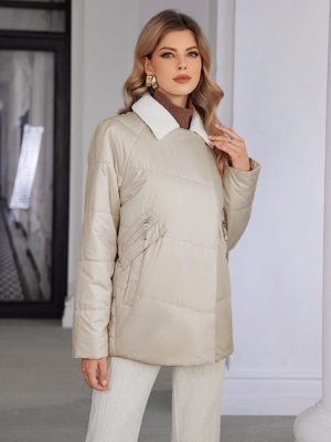 comprare Cappotto a pelo di primavera/autunno per donne di mezza età, corto, a doppia tasca, imitazione di pelliccia, inverno europeo online manufacture