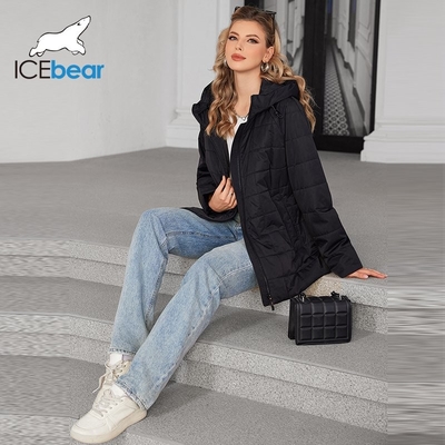 kaufen Polyester Frühling/Herbst Polstermantel für reife Frauen Einfache und elegante Funktionelle Winddichte Kapuze online manufacture