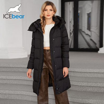 Moda Incontra Calore Medie Lunghezza Cappuccio Staccabile Spessato / Giacca di cotone