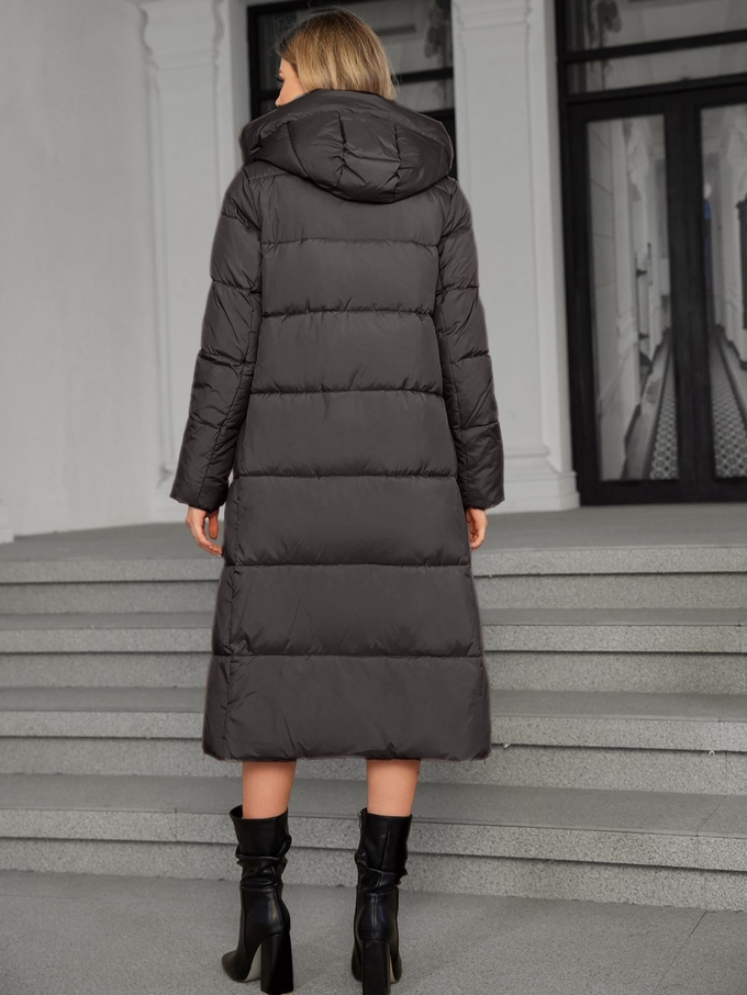 women long coat，winter warm coat，down or biodown or bio fluff coat, for winter, hooked water proof and windproof