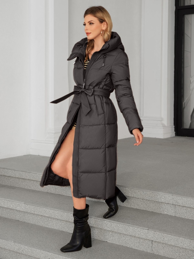 women long coat，winter warm coat，down or biodown or bio fluff coat, for winter, hooked water proof and windproof